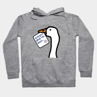 Goose Game Portrait Stolen Biden Harris Debate Quote Hoodie